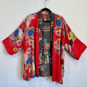 Johnny Was Embroidered Reversible Kimono M